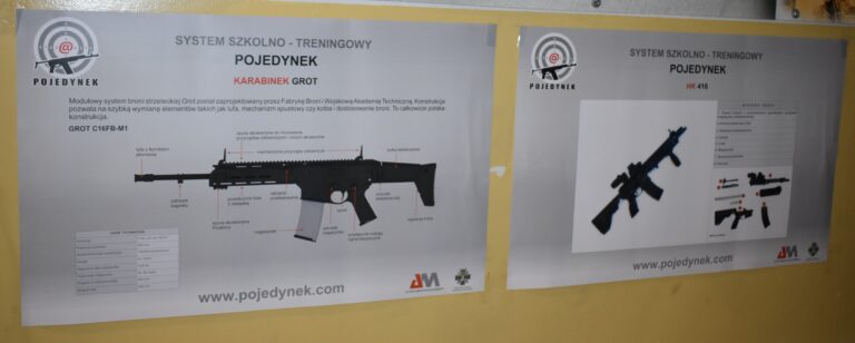 Wirtualna strzelnica w Szkole Podstawowej im. Orła Białego w Nowych Łubkach. System szkolno-treningowy POJEDYNEK.